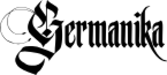 Germanika Font Preview