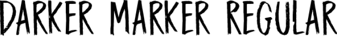 DK Darker Marker Font Preview