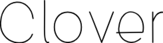 Clover Font Preview