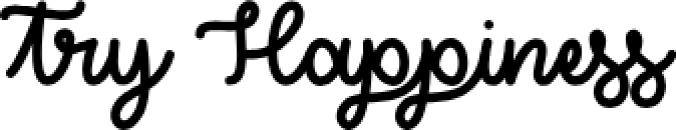 Try Happiness Font Preview