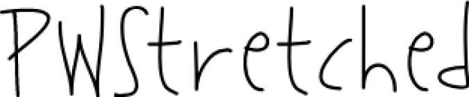PWStretched Font Preview