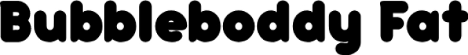 Bubbleboddy Font Preview
