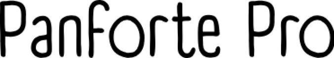 Panforte Font Preview