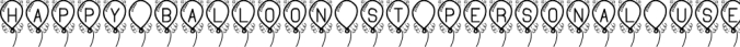 Happy Balloon S Font Preview