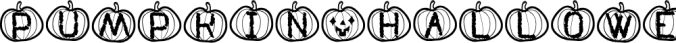 Pumpkin Halloween S Font Preview