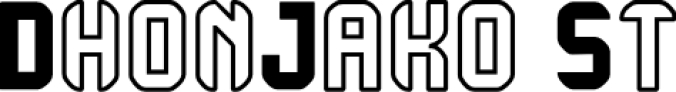 DhonJako S Font Preview