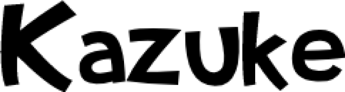 Kazuke Font Preview