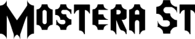Mostera S Font Preview