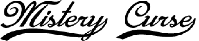 Mistery Curse Font Preview