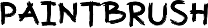 Paintbrush Font Preview