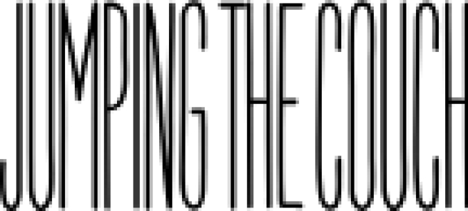 Jumping the Couch Font Preview