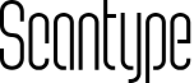 Scantype Font Preview