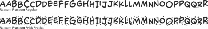 Rassum Frassum Font Preview