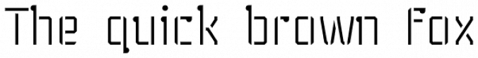 Stenciliqo 4F Font Preview