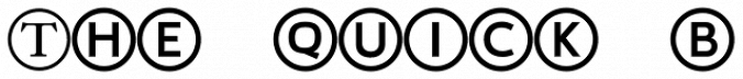 LTC Circled Caps Font Preview
