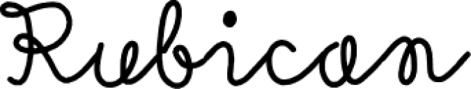 Rubica Font Preview