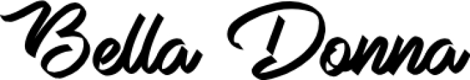 Bella Donna Font Preview