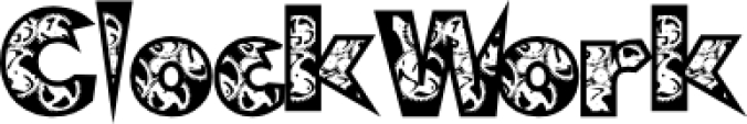 ClockWork Font Preview