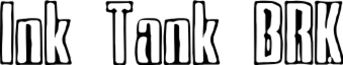 Ink Tank BRK Font Preview