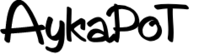 AykaPoT Font Preview
