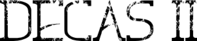 Decas II Font Preview