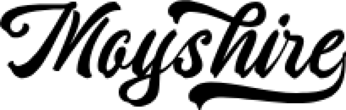 Moyshire Font Preview
