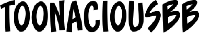 Toonacious BB Font Preview
