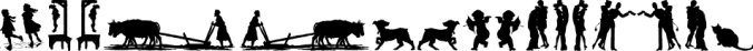 Mixed Silhouettes Five Font Preview