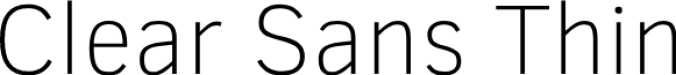 Clear Sans Font Preview