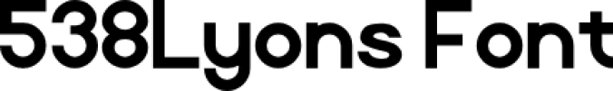 538Lyons Font Preview