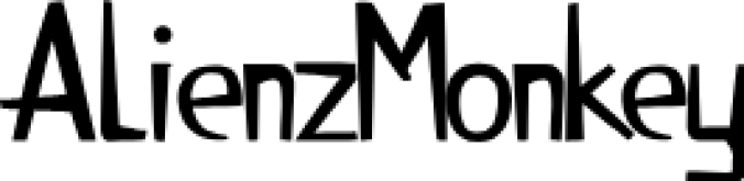 Alienz Monkey Font Preview