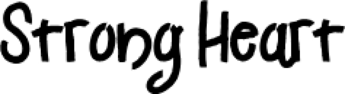 Strong Hear Font Preview