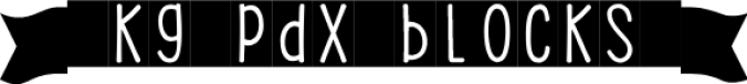 KG PDX Blocks Font Preview