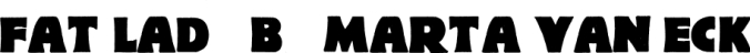 Fat Lady Font Preview