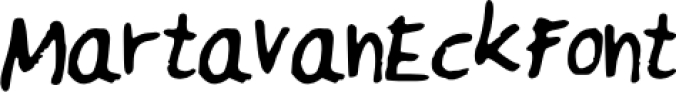 MartavanEck Font Preview