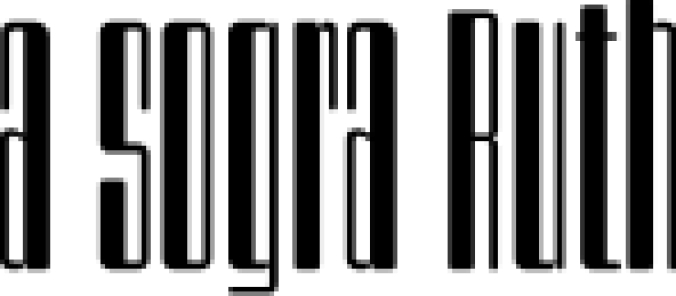 A sogra Ruth Font Preview