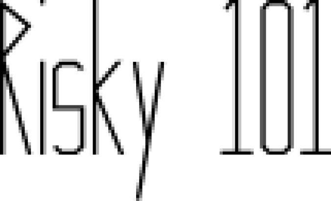 Risky 101 Font Preview