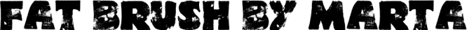Fat Brush Font Preview