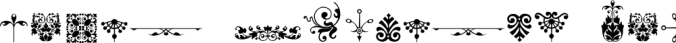 Micro Fleurons Eightee Font Preview