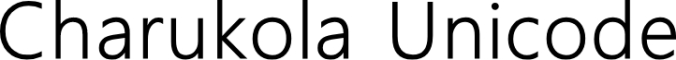 Charukola Unicode Font Preview