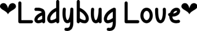 Ladybug Love Font Preview