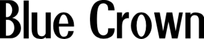 Blue Crow Font Preview