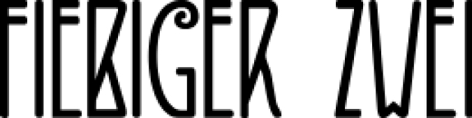 DK Fiebiger Zwei Font Preview