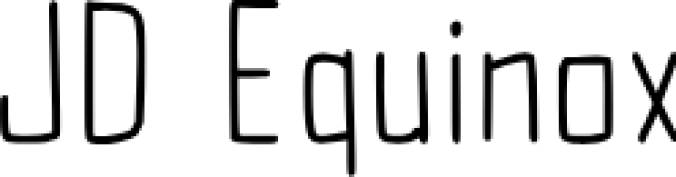 JD Equinox Font Preview