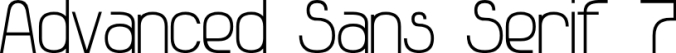 Advanced Sans Serif 7 Font Preview