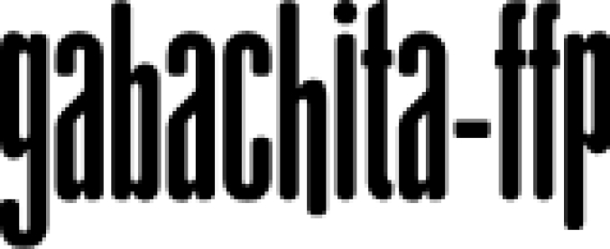 GAbAcHiTA FFP Font Preview