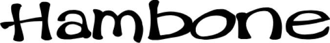 Hambone Font Preview