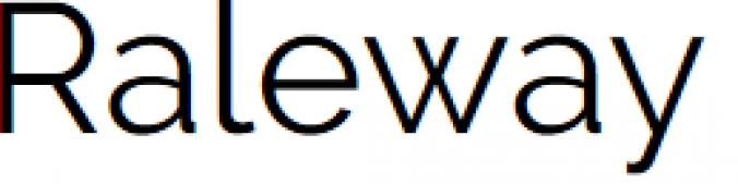 Raleway Font Preview