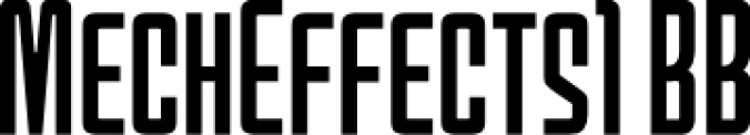 MechEffects1 BB Font Preview