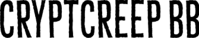 CryptCreep BB Font Preview